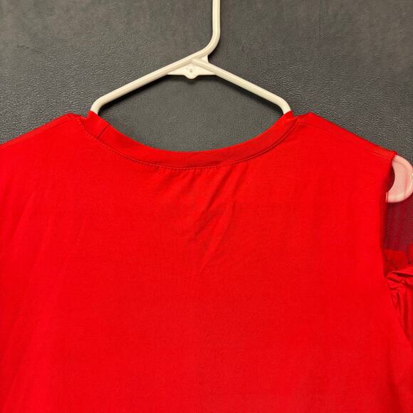 Ko Ko Ailis Change Shirt Y2K Mesh Peek a Boo Sleeves High Heels Studded Pearls - Picture 10 of 10